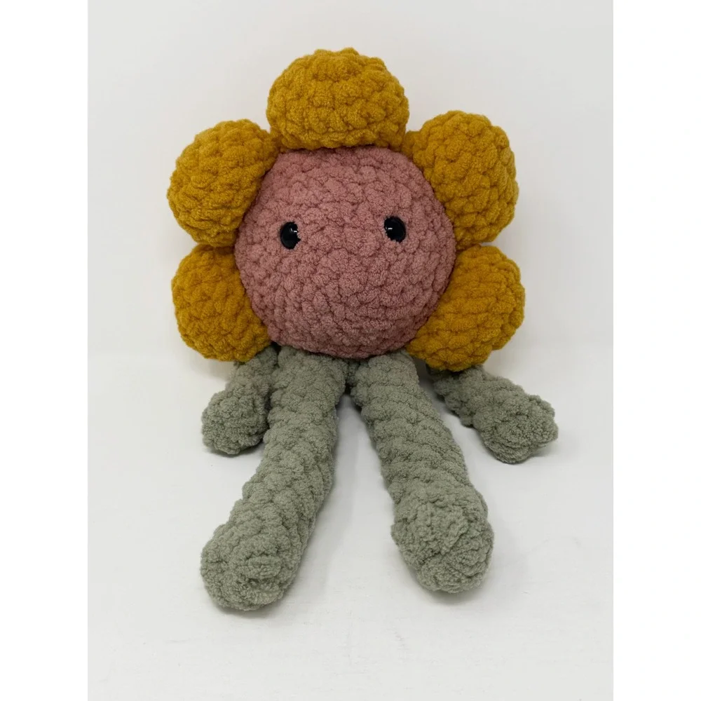 Handmade Crochet Sunflower Plush 14